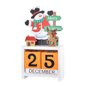 Ornements <span class=keywords><strong>de</strong></span> Noël calendrier en bois ornement créatif bricolage cadeau <span class=keywords><strong>de</strong></span> noël dessin animé wapiti Mini réglage <span class=keywords><strong>de</strong></span> <span class=keywords><strong>Table</strong></span> - Product Image 5