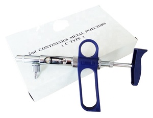 Jeringa dev eterinarias animal inyector de vacuna, 5ml seringa automatica plstico Herramienta veterinaria de jeringa para animal - Product Image 1