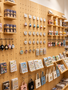 Diseño Interior de Tienda de Juguetes de Lujo, Muebles Personalizados para Tienda de Regalos Pop Mart, Muebles de Exhibición de Madera Nórdica con Panel Perforado, Equipamiento para Minoristas - Product Image 5