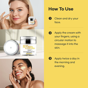 Антивозрастной крем для лица с ретинолом и коллагеновым кремом для лица с гиалуроновой кислотой - Product Image 5