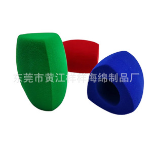 Custom Flocked Sponge Microphone Cover 80x105mm PU Material Windproof Dustproof <b>Protective</b> <b>Shield</b> For Audio Equipment - Product Image 1