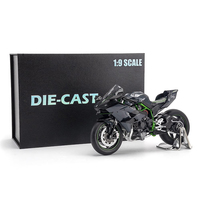 Modelo de Motocicleta H2R a Escala 1:9, de Aleación Fundida a Presión, Suministro al por Mayor, Colección Exquisita de Motocicletas Metálicas para Distribuidores