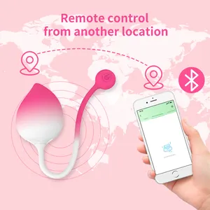 Wholesale Smart App Remote Control Wearable Peach Panty Vibrating Massager Jumping Egg Vibrator For Woman saxy toys