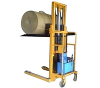 Chariot élévateur manuel/électrique/à batterie INDO SMC haute capacité pour palettes et bobines de câbles (nylon/PU)