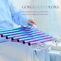 Jinfang Custom Logo Crystal Singing Harp Musical Percussion Instrument with Stand and Case