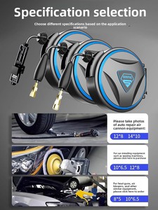 <span class=keywords><strong>Enrouleur</strong></span> de tuyau pneumatique professionnel Shengpai, <span class=keywords><strong>enrouleur</strong></span> de tuyau d'eau et d'air électrique rétractable automatique, personnalisable, outils automatiques - Product Image 2