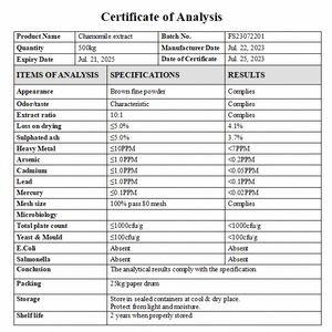 مسحوق استخراج البابونج الطبيعي توريد المصنع عالية الجودة استخراج De Manzanillas - Product Image 4