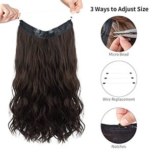 <span class=keywords><strong>Extension</strong></span> per <span class=keywords><strong>capelli</strong></span> invisibili con <span class=keywords><strong>filo</strong></span>, in vero capello umano, castano scuro, <span class=keywords><strong>extension</strong></span> invisibili <span class=keywords><strong>a</strong></span> halo per donna, con <span class=keywords><strong>filo</strong></span> regolabile e clip. - Product Image 6