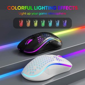 Professional Wireless Gaming <b>Mouse</b> 3200DPI Rechargeable RGB Gamer <b>Mouse</b> with Honeycomb <b>Computer</b> <b>Mouse</b> Gaming <b>Mice</b> - Product Image 4