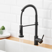 Robinet de cuisine de luxe Gourmet Pull Down Smart Touch Sensor avec LED 3 voies robinet d'économie d'eau mitigeurs chaud-froid