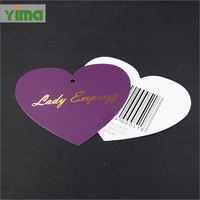 Étiquettes de vêtements personnalisées imprimées sur papier avec code-barres YIMA, étiquettes de taille et de prix pour vêtements, chaussures et sacs