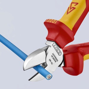 KNIPEX 70 06 160 T BK Cortadores diagonales aislados con mangos con empuñaduras multicomponentes, probados según norma VDE; con anillo de bloqueo - Product Image 5