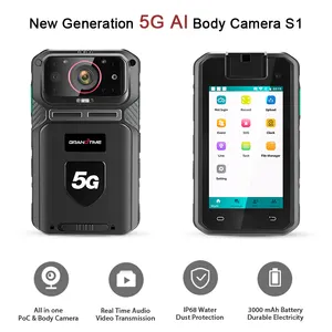 Neueste 5G Smartphone Körper getragene Kamera Audio Video Intercom HD Mini Sicherheit lange Stunden Körper kamera mit Touchscreen