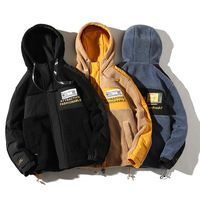 WSL716 2021 autunno inverno nuovo ins tendenza giacca da uomo con cappuccio tinta unita panno incollato cappotto di lana di agnello