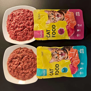 מזון לחתולים רטוב 80 גרם, טבעי לחלוטין, היפואלרגני, בטעמי בקר, עוף, סלמון וטונה, סיטונאי ממפעל OEM/ODM - Product Image 1