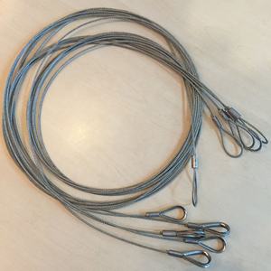 ワイヤーロープスリング 6x19 / 6x24 / 6x37 高品質ケーブルアセンブリ AISI304/316 ステンレス鋼ケーブルリフティングスリング - Product Image 6