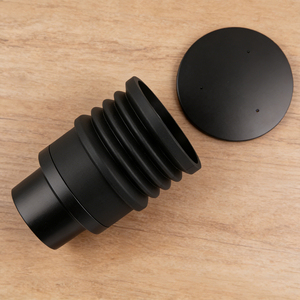 Moulin à café à dose unique Eureka Atom 60 avec trémie, en gel de silice, manuel, écologique, avec souffleur à courroie, noir, luxe, très poli - Product Image 5