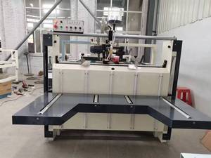Semi Automatic <b>Folder</b> Gluer Machine Semi-auto Corrugated Box Making Carton Folding Gluing Machine - Product Image 3