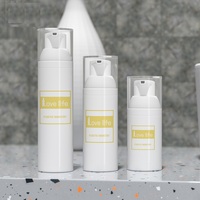 Flacon mousseur à pression blanc de haute qualité 80 ml, flacon mousseur pour soins de la peau 30 ml/50 ml avec pompe pulvérisatrice à fond étroit