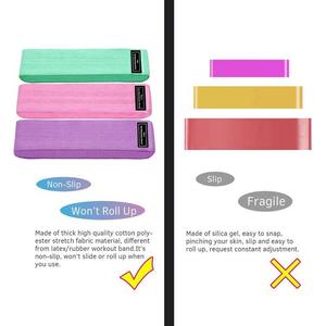 Bandes de Résistance Élastiques en Tissu 3-en-1 pour Entraînement de Fitness et Exercices de Gym – Meilleures Ventes Fabricant - Product Image 6