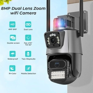 Yoosee 8MP 4K IP Outdoor WiFi PTZ Dual Lens CCTV <b>Camera</b> Auto Tracking Waterproof <b>Security</b> Video Surveillance <b>Light</b> Alarm Cameras - Product Image 2