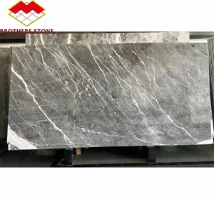 Factory direct grey marble tile dining table living room bedroom hall marble Italy grey night marble flat slab