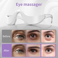 Masajeador Ocular Portátil 3D con Microcorriente, Vibración y Calor, Rojo, Azul y Verde, para Relajación Ocular Diaria y Reducción de Ojeras
