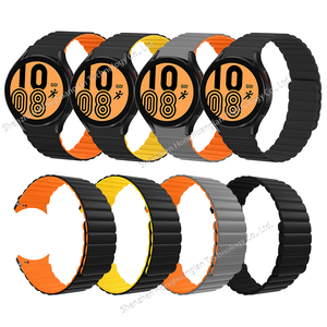 Bracelet de montre magnétique en Silicone RYB pour Samsung <span class=keywords><strong>Galaxy</strong></span> <span class=keywords><strong>Watch4</strong></span>/5/Pro 40mm <span class=keywords><strong>44mm</strong></span> 45mm, accessoires de montre intelligente - Product Image 1