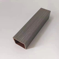 Columna de Entrada Cuadrada de Madera y Plástico, Material WPC para Techo Interior