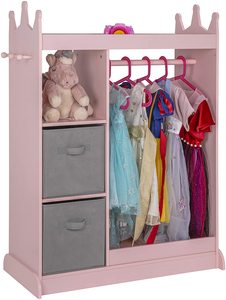Placard de <span class=keywords><strong>rangement</strong></span> en bois avec miroir pour vêtements, 1 pièce, déguisement, Armoire - Product Image 4