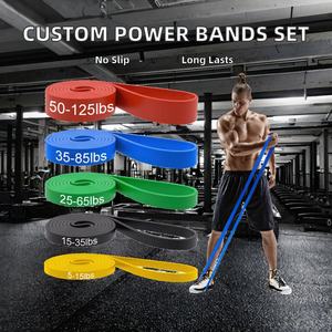 Bandas de Resistencia DEEP FITNESS con Logotipo Personalizado, 208 cm, de Goma, Ecológicas, Duraderas, Antideslizantes, Elásticas, Cómodas, Portátiles, para Ejercicios Intensos - Product Image 2