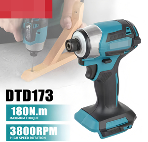 Destornillador inalámbrico de 18v DTD173, agarre antideslizante, ligero, 180Nm, <span class=keywords><strong>luz</strong></span> LED de trabajo, destornillador eléctrico recargable - Product Image 6