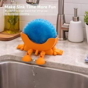 <span class=keywords><strong>Support</strong></span> d'éponge de lavabo imprimé en 3D, <span class=keywords><strong>support</strong></span> d'éponge de lavabo avec drainage, <span class=keywords><strong>support</strong></span> de rangement amusant avec éponge souriante mignonne - Product Image 3