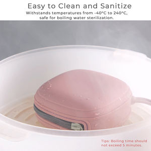 Estuche de chupete de silicona plegable portátil con cremallera Marca ODM diferenciada para almacenamiento de bebés de 0 a 12 meses - Product Image 3