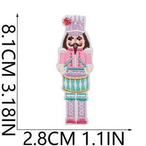Parches Bordados de Cascanueces, Figuras de <span class=keywords><strong>Ballet</strong></span> Navideñas, Apliques Termoadhesivos, Decoración Navideña Rosa Pastel para Chaquetas, Accesorios DIY - Product Image 4