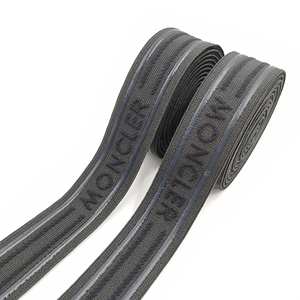 Bande élastique jacquard personnalisée de haute qualité (Nylon/Spandex) pour sous-vêtements et vêtements, durable et confortable, vente en gros en vrac, Chine - Product Image 1