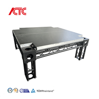 Scène modulaire portable en alliage d'aluminium pour événements de mariage, concerts en plein air, festivals de musique, plateformes à haute capacité, design moderne