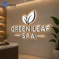 Letrero Luminoso de Alta Intensidad para Spa, Letrero con Letras de Canal LED, Letreros Comerciales Personalizados para Interiores y Exteriores