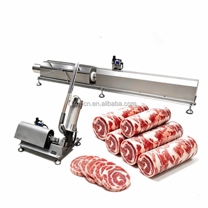 Machine à emballer les rouleaux de poulet, de mouton et de bœuf, diamètre commercial 120 mm, en acier inoxydable, couleur noire - Product Image 1