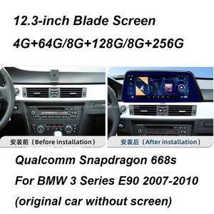 12.3-inch Blade Screen Snapdragon 668s Car Radio Stereo <b>Player</b> for BMW 3 Series E90 E91 E92 E93 2007-2010 - Product Image 2