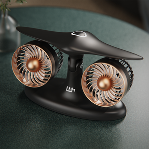 Exclusivité TIKTOK Ventilateur de Refroidissement en Forme d'Avion Ventilateurs de Bureau Brevetés Style Populaire en Plastique Durable pour Utilisation en Voiture, en Extérieur et au Garage - Product Image 3