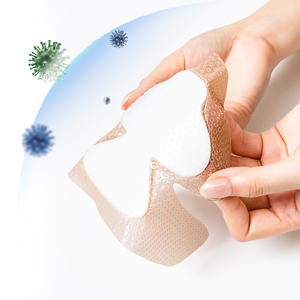 OEM medicali assorbenti monouso a forma di aeroplano ulcere autoadesive in Silicone schiuma medicazione <span class=keywords><strong>per</strong></span> ferite traumatiche - Product Image 2