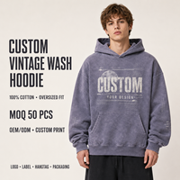 Sweat-shirts pour hommes personnalisés imprimés, 450 g/m², effet délavé soleil, coupe ample, 100 % coton, style hip-hop