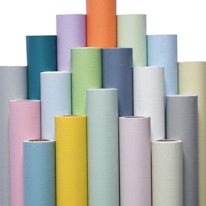 Papier peint auto-adhésif imperméable en PVC, 60cm x 1m, couleur unie, design minimaliste, pour la maison, la chambre à coucher, le dortoir, les autocollants muraux de location - Product Image 1