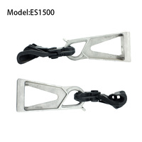 Serre-câbles de suspension en alliage d'aluminium poli série PA avec collier en acier inoxydable pour applications minières (métrique)