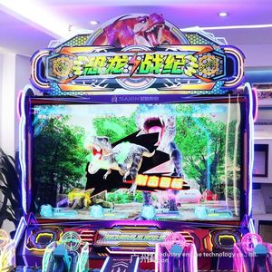 Nouveau jeu de tir d'arcade intérieur à quatre joueurs, simulation de tir à monnayeur, Dinosaures en guerre, récompenses de loterie - Product Image 2