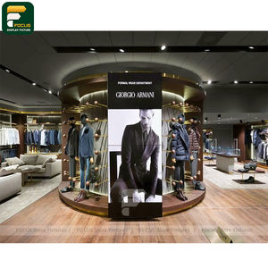 Urban Fashion Retail Display Rack <b>Apparel</b> Counter Garment Cabinet Glass Fixture Commercial Furniture - Product Image 6