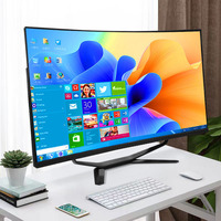 Système informatique POS avec écran incurvé de 27 pouces, processeur Intel Core i3 i5 i7, RAM DDR3 DDR4, ordinateurs de jeu tout-en-un