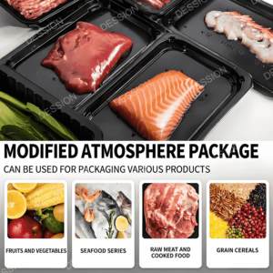 Máquina de Envasado al Vacío Comercial Automática para Alimentos, Carne, Mariscos, Pescado y Camarones, Máquina Selladora al Vacío de Bandejas - Product Image 2