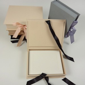 Chất lượng cao Cotton/vải lanh cho & thân thiện với môi Treo Khung Ảnh danh mục đầu tư hộp với thiết kế đơn giản - Product Image 2